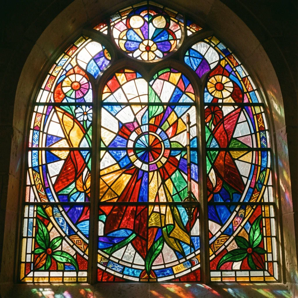 Traditionele glas-in-lood techniek