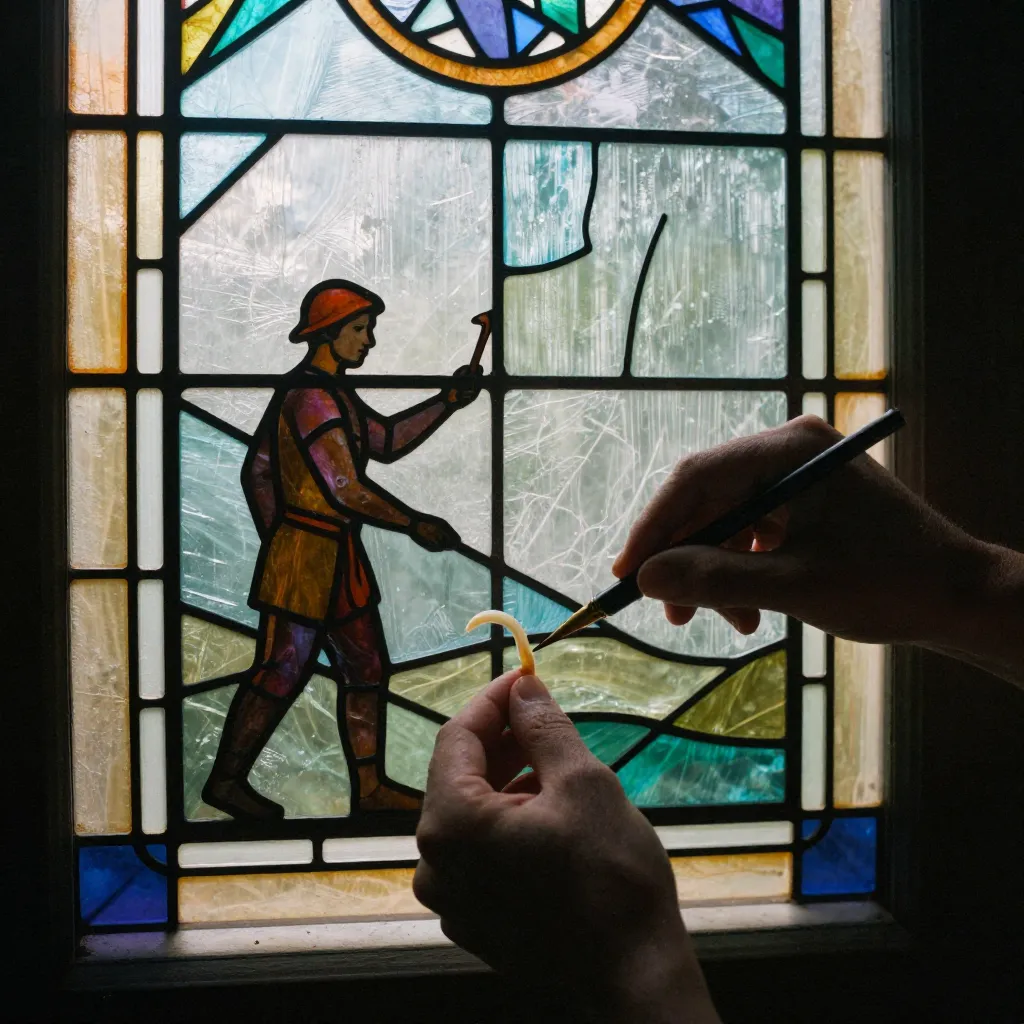 Ochtendlicht door glas