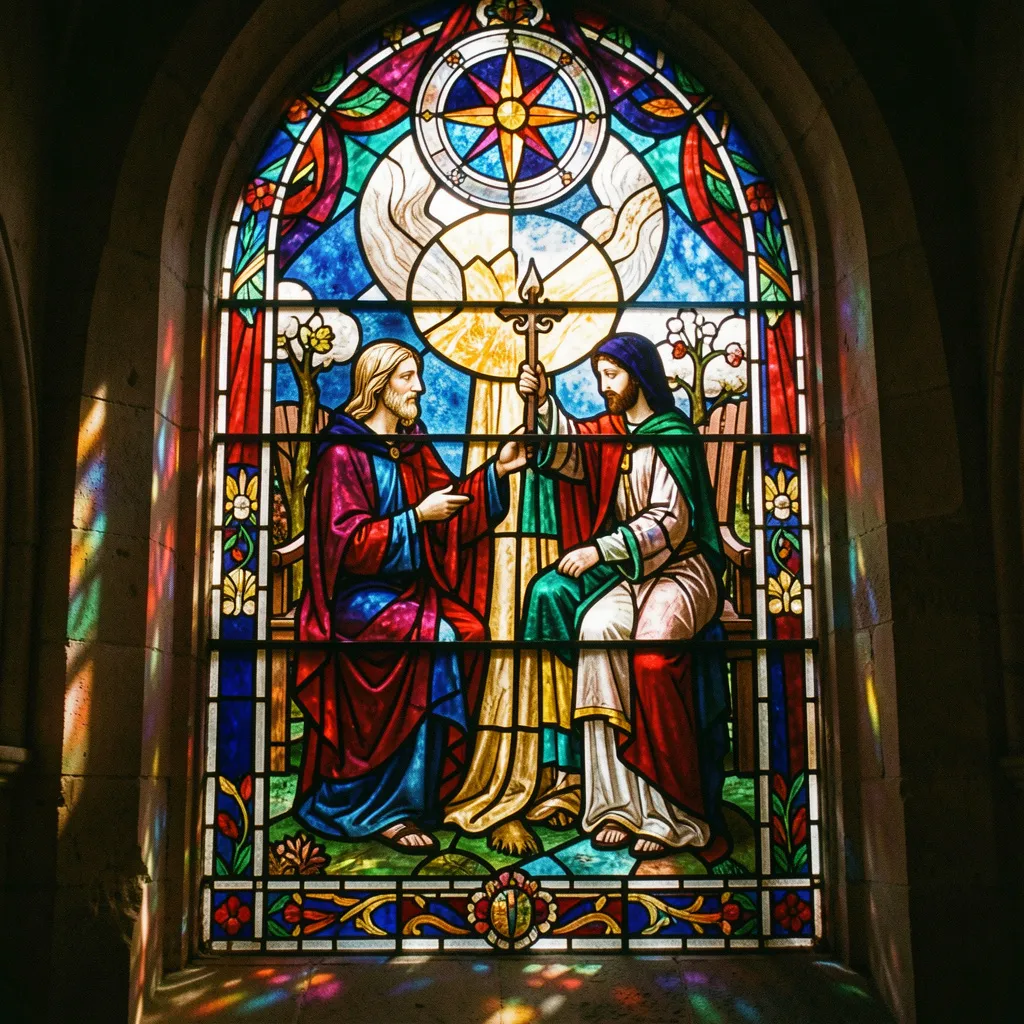 Middaglicht door glas